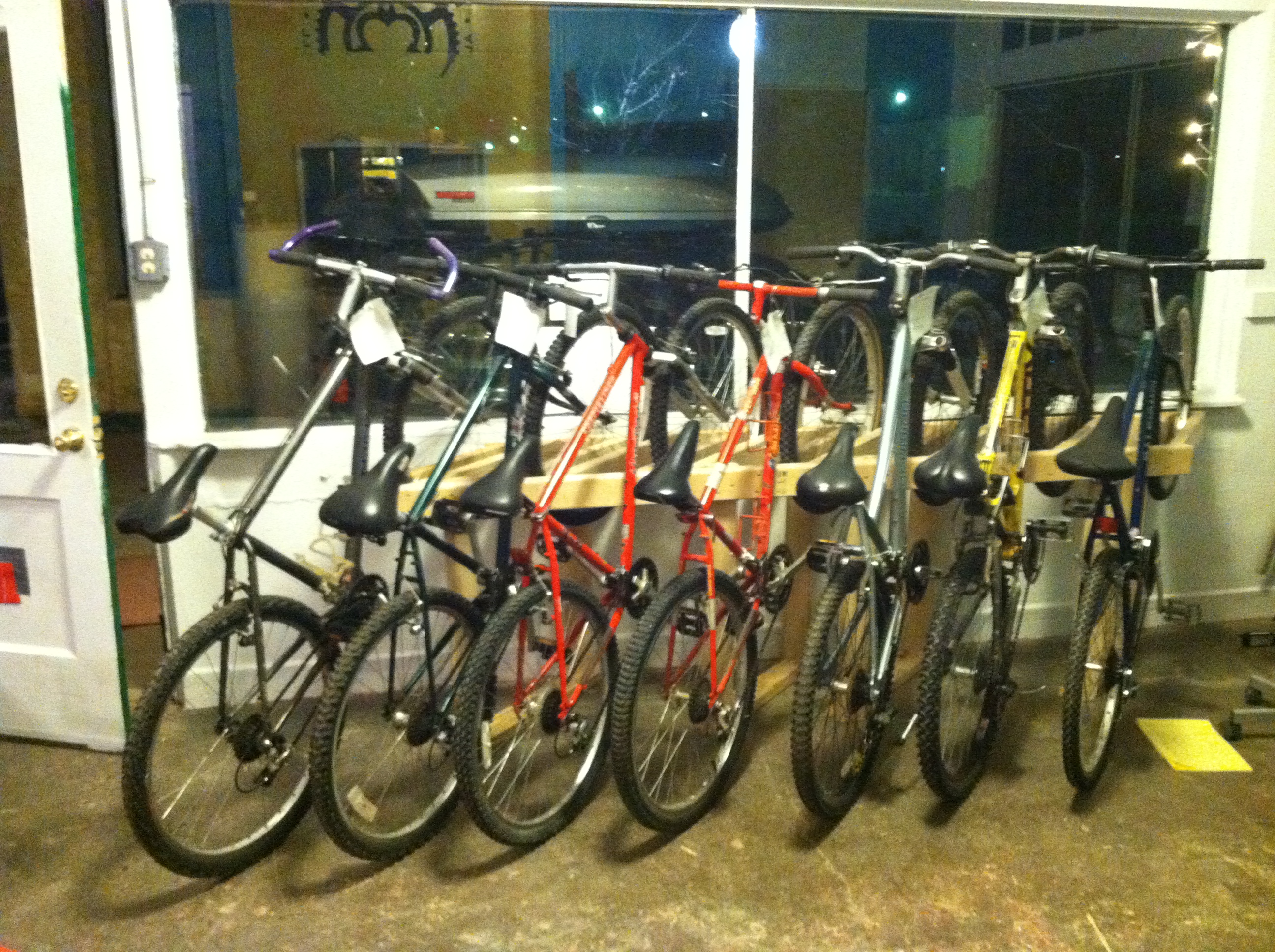 Bikes for sale at the branch